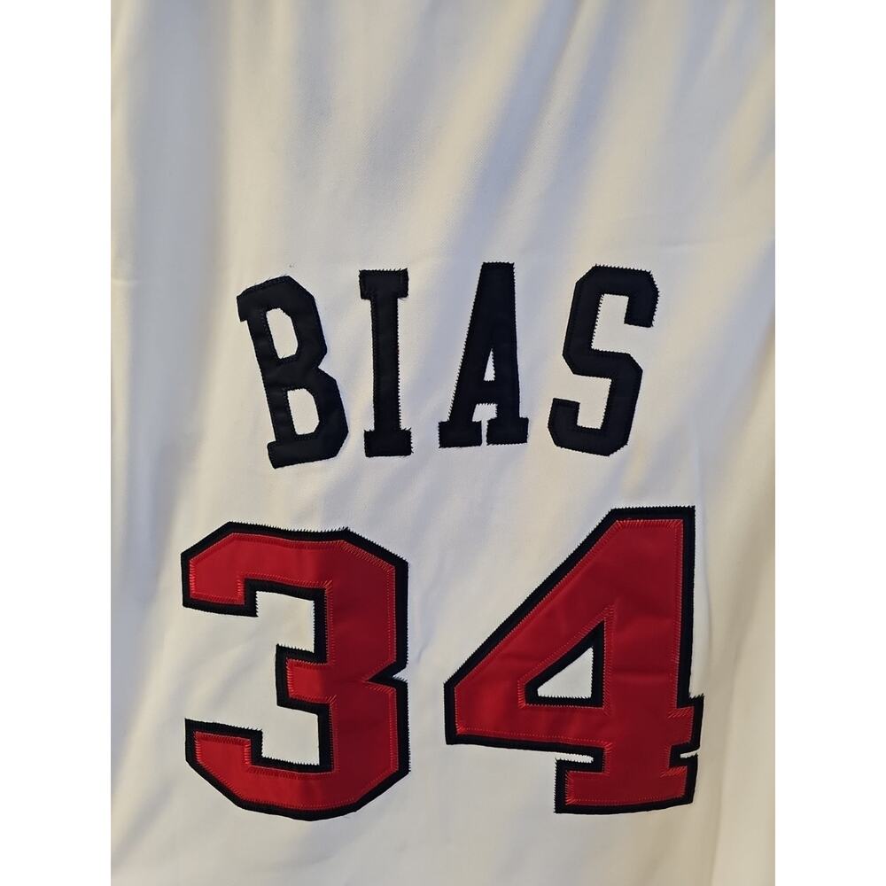 Mitchell & Ness Hardwood Classics 1985-86 Maryland #34 Len Bias Jersey Size 56 - Picture 7 of 9